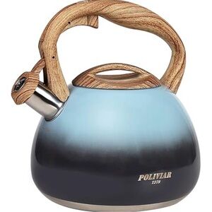 Blue Whistling Tea Kettle